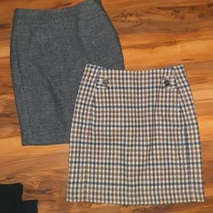 2 Banana Republic lined skirts